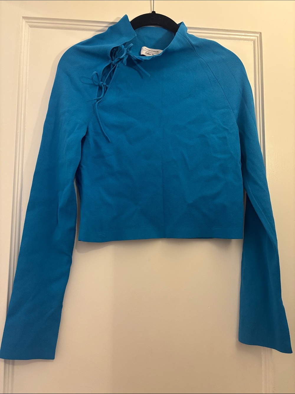 & Other Stories Long-Sleeve Tie-Neck Top